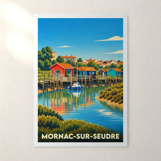 Affiche Mornac-sur-Seudre – sans cadre, accrochée au mur
