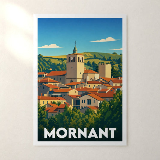 Affiche Mornant – sans cadre, accrochée au mur