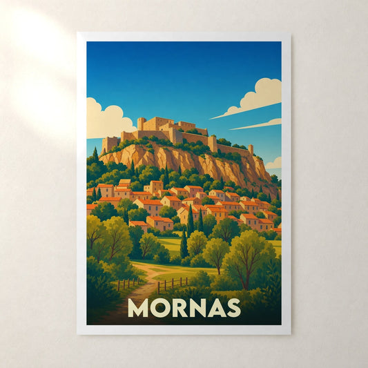 Affiche Mornas – sans cadre, accrochée au mur