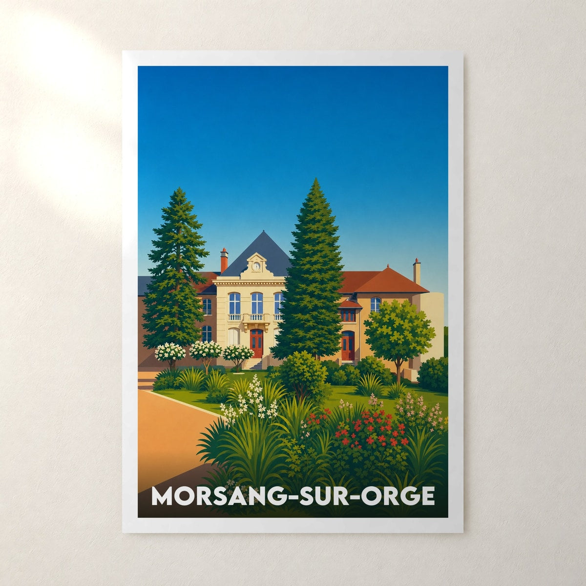 Affiche Morsang-sur-Orge – sans cadre, accrochée au mur