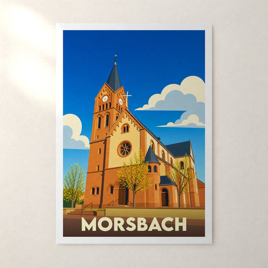 Affiche Morsbach – sans cadre, accrochée au mur