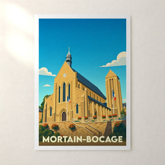 Affiche Mortain-Bocage – sans cadre, accrochée au mur