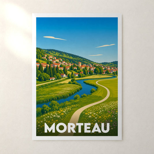 Affiche Morteau – sans cadre, accrochée au mur