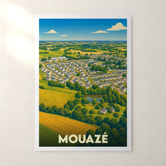 Affiche Mouazé – sans cadre, accrochée au mur