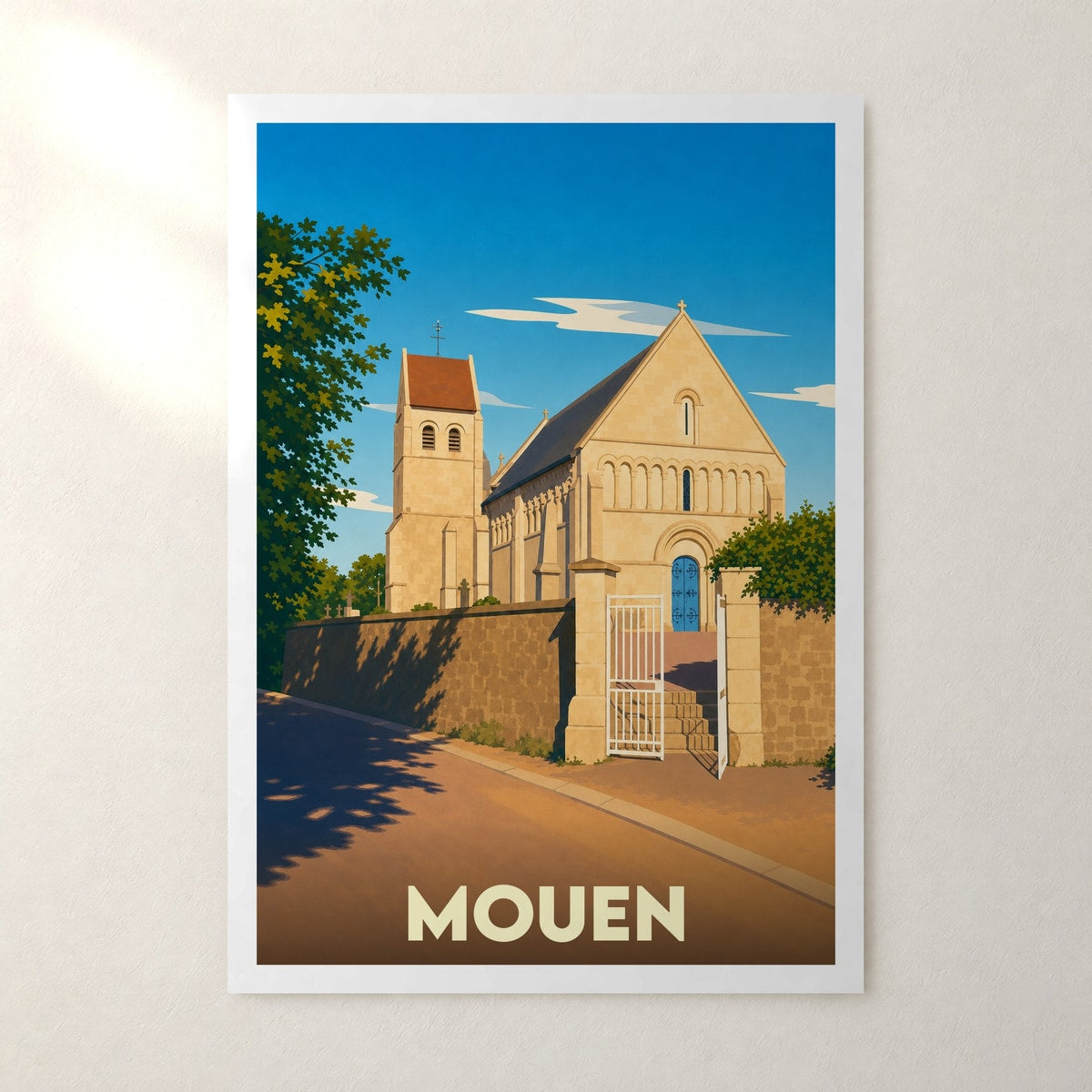 Affiche Mouen – sans cadre, accrochée au mur