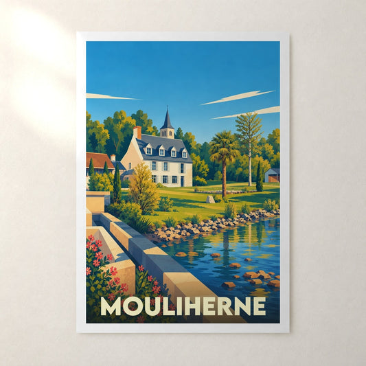 Affiche Mouliherne – sans cadre, accrochée au mur