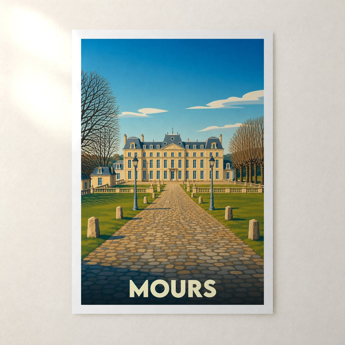Affiche Mours – sans cadre, accrochée au mur