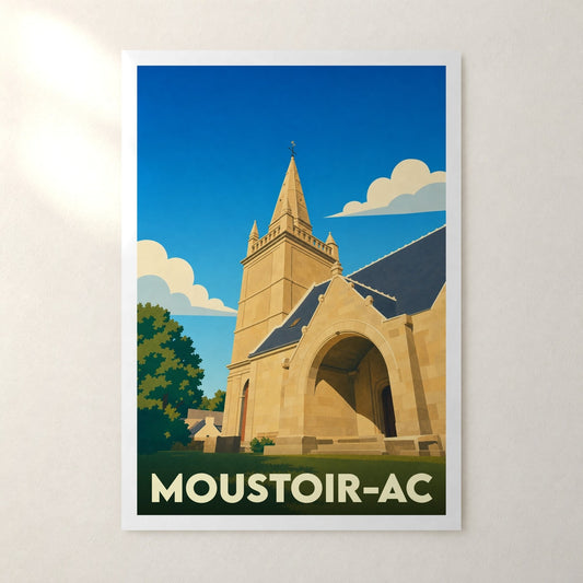 Affiche Moustoir-Ac – sans cadre, accrochée au mur