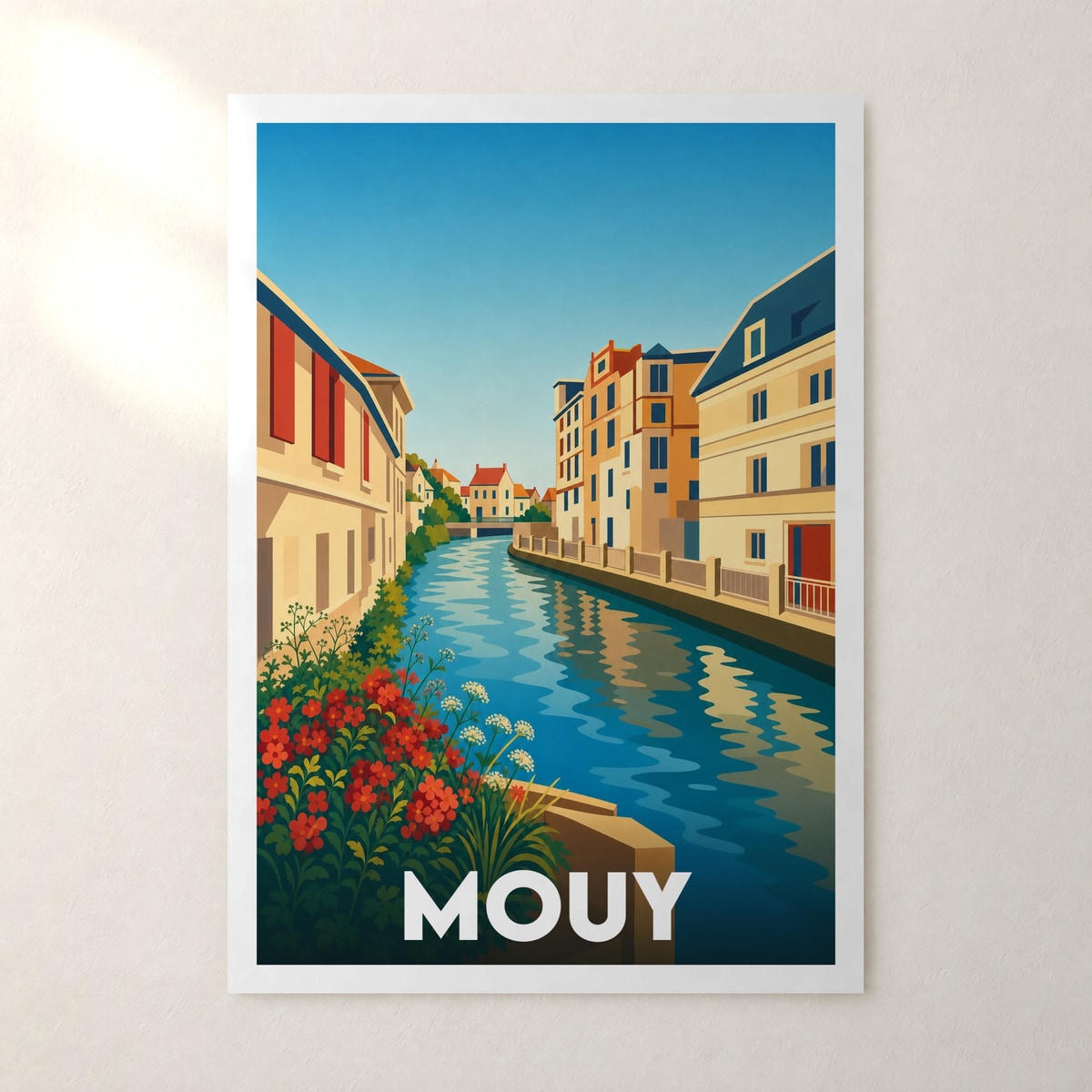 Affiche Mouy – sans cadre, accrochée au mur