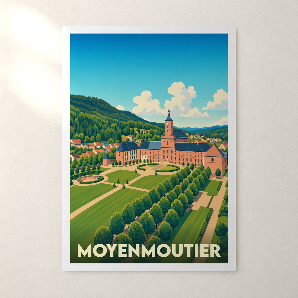 Affiche Moyenmoutier – sans cadre, accrochée au mur