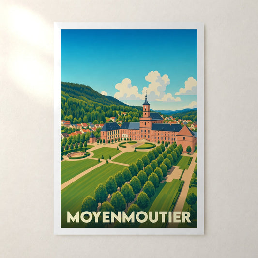 Affiche Moyenmoutier – sans cadre, accrochée au mur