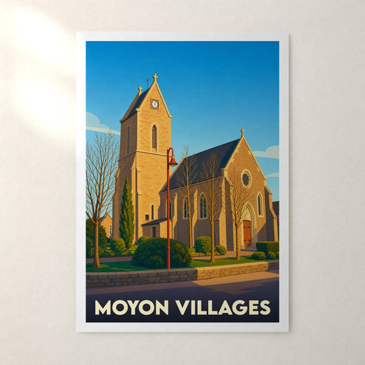 Affiche Moyon Villages – sans cadre, accrochée au mur