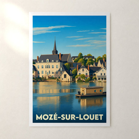 Affiche Mozé-sur-Louet – sans cadre, accrochée au mur