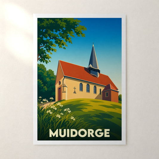 Affiche Muidorge – sans cadre, accrochée au mur