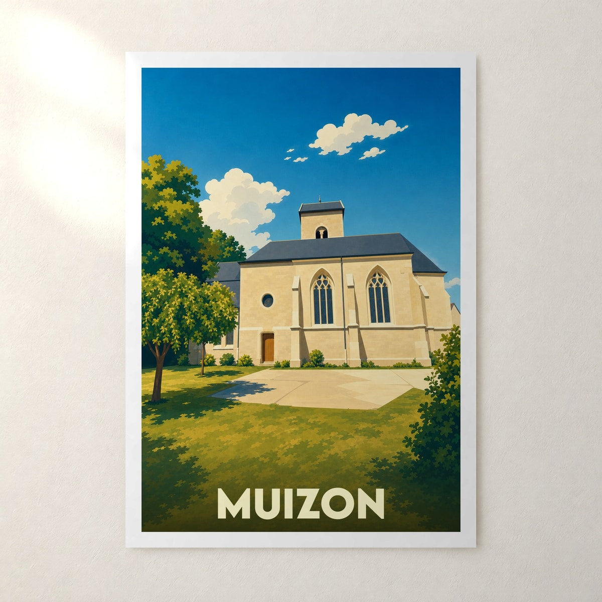 Affiche Muizon – sans cadre, accrochée au mur