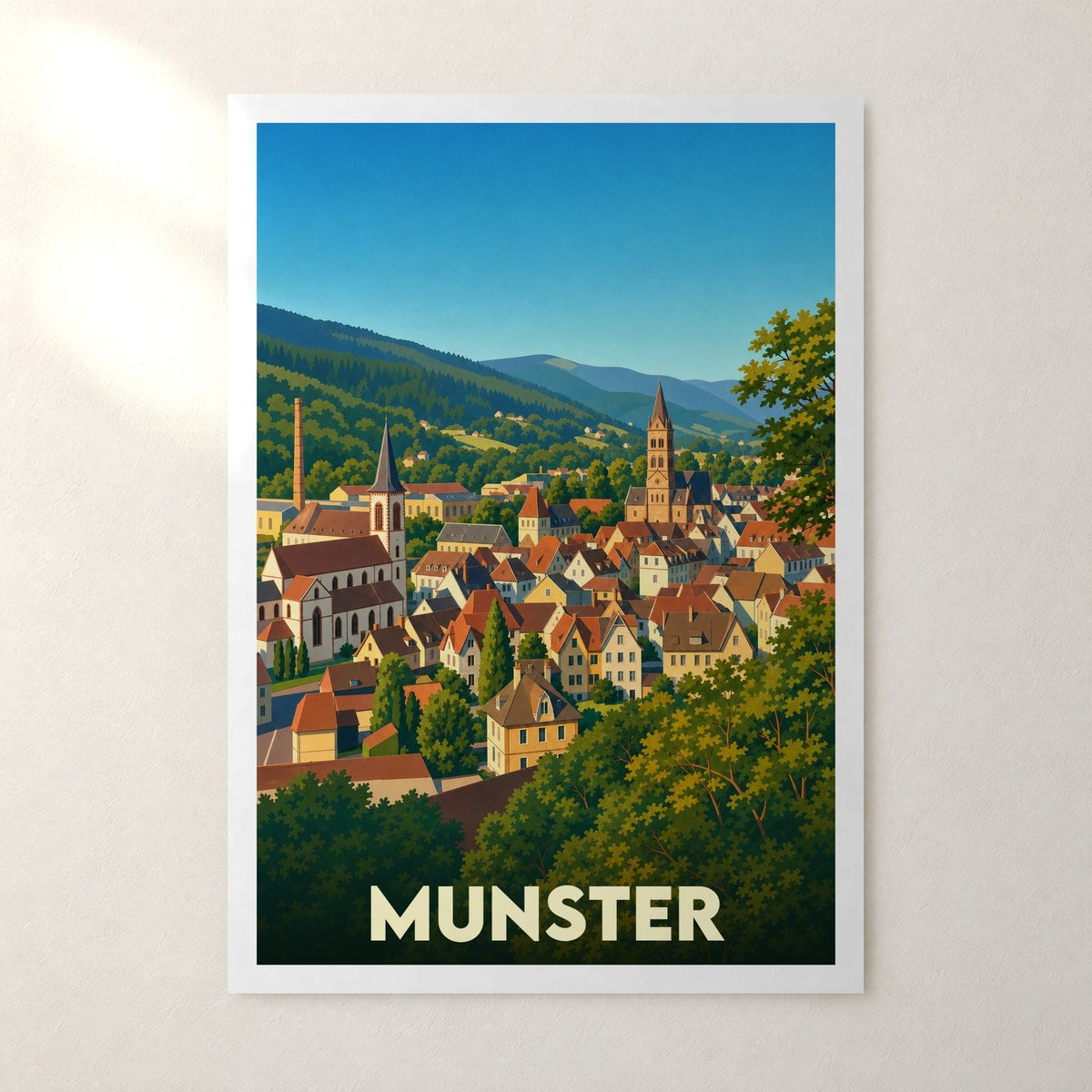 Affiche Munster – sans cadre, accrochée au mur