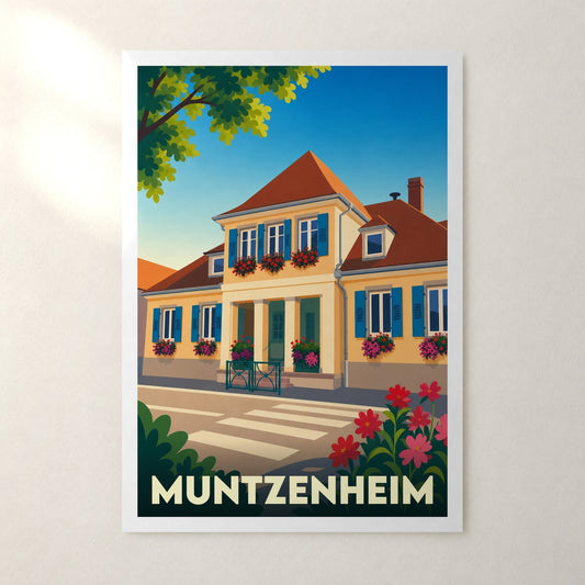 Affiche Muntzenheim – sans cadre, accrochée au mur