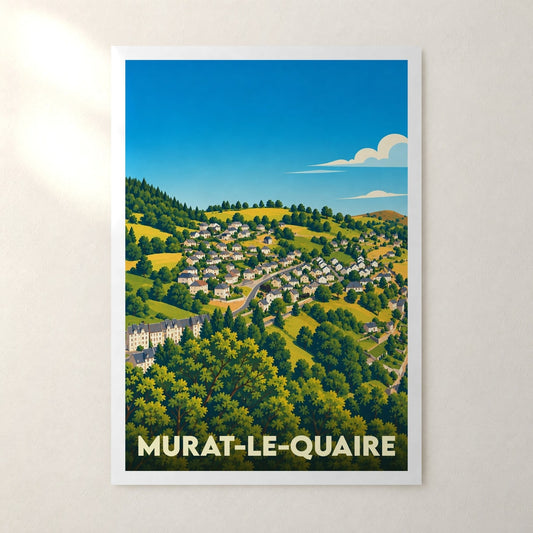 Affiche Murat-le-Quaire – sans cadre, accrochée au mur