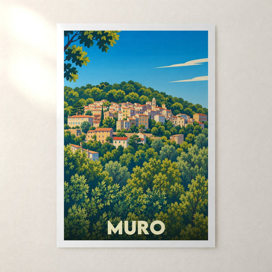 Affiche Muro – sans cadre, accrochée au mur