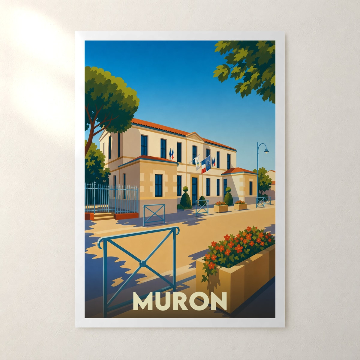 Affiche Muron – sans cadre, accrochée au mur