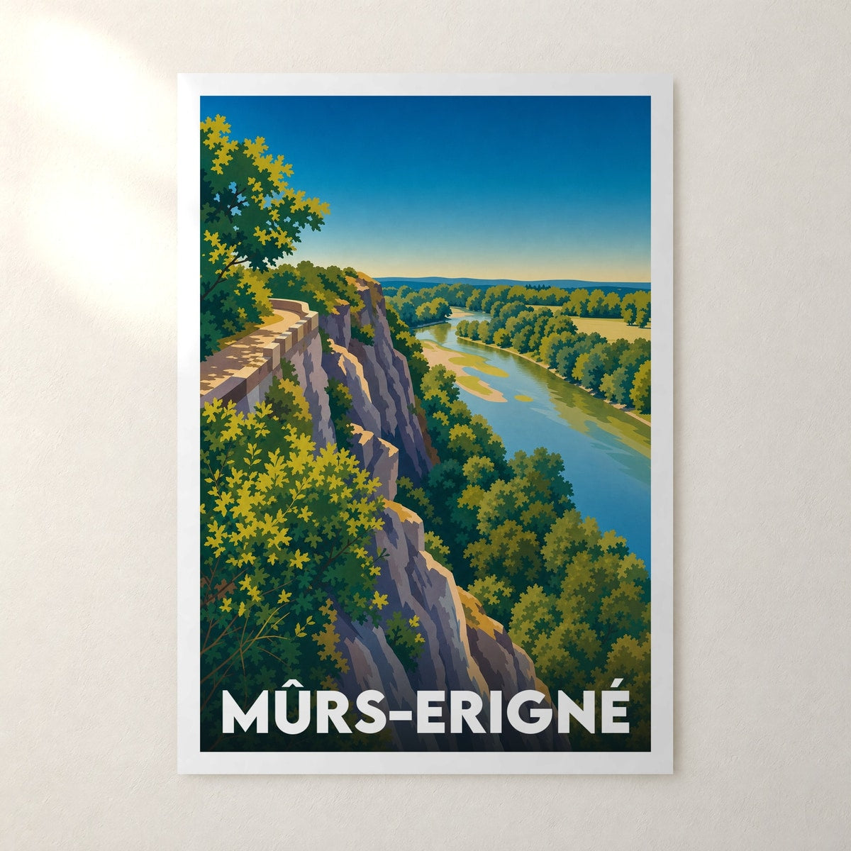 Affiche Mûrs-Erigné – sans cadre, accrochée au mur