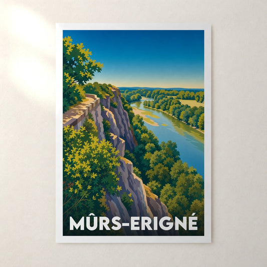 Affiche Mûrs-Erigné – sans cadre, accrochée au mur