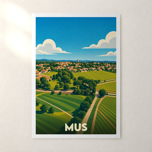 Affiche Mus – sans cadre, accrochée au mur