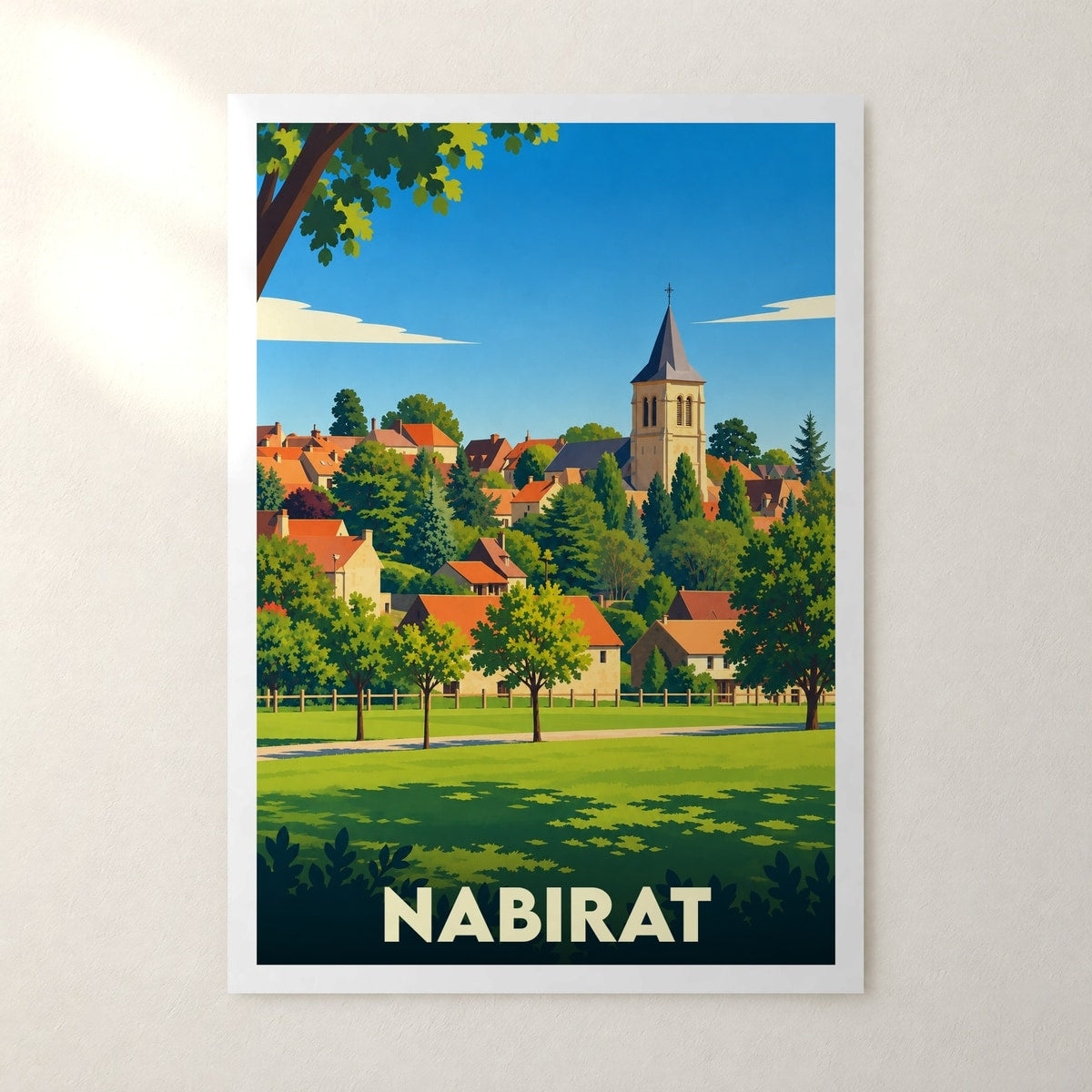 Affiche Nabirat – sans cadre, accrochée au mur