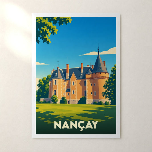 Affiche Nançay – sans cadre, accrochée au mur