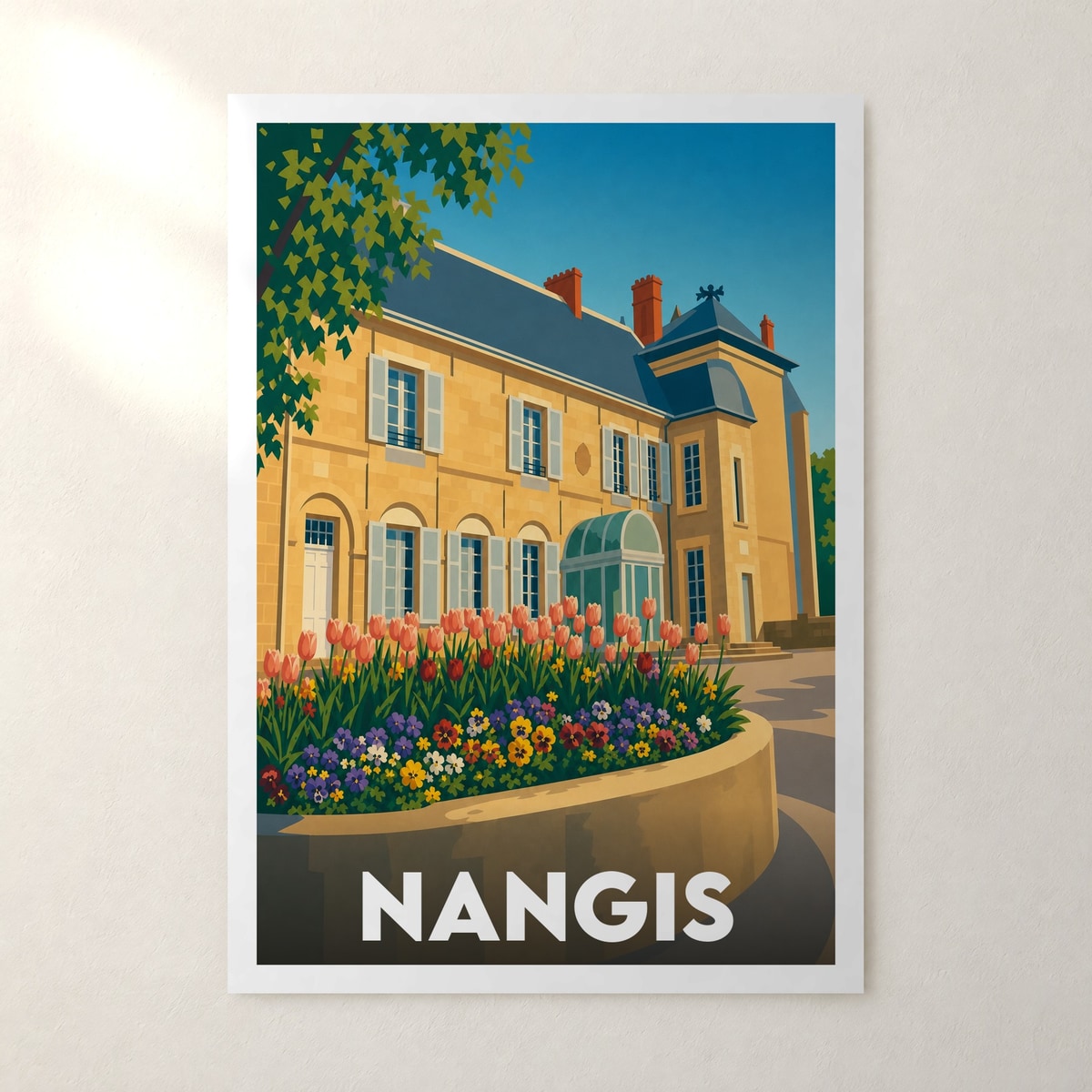 Affiche Nangis – sans cadre, accrochée au mur