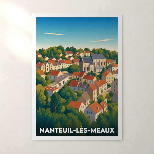 Affiche Nanteuil-lès-Meaux – sans cadre, accrochée au mur