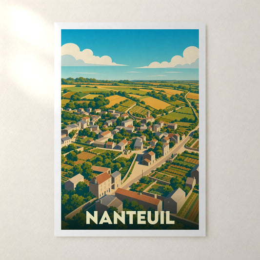 Affiche Nanteuil – sans cadre, accrochée au mur