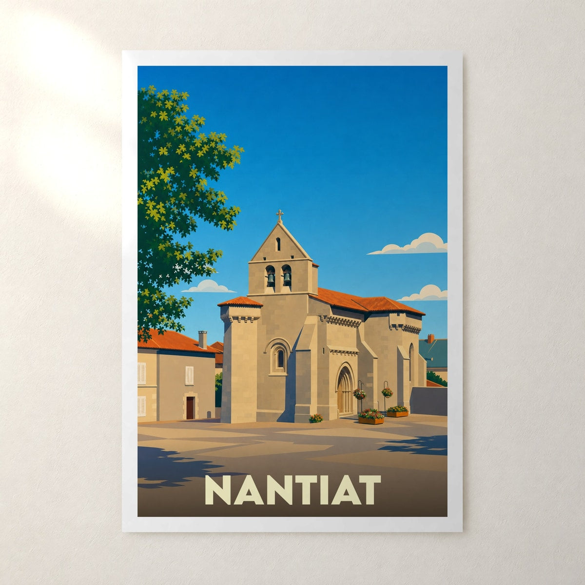 Affiche Nantiat – sans cadre, accrochée au mur