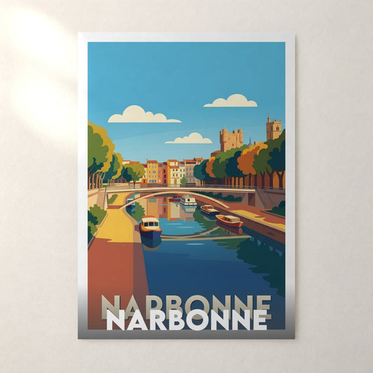 Affiche Narbonne – sans cadre, accrochée au mur