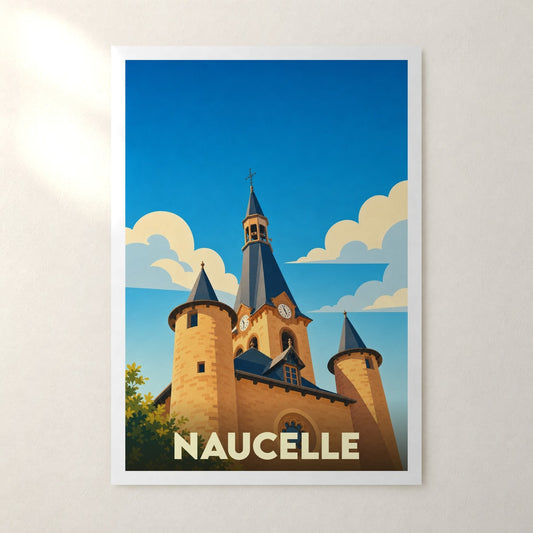 Affiche Naucelle – sans cadre, accrochée au mur