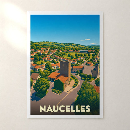 Affiche Naucelles – sans cadre, accrochée au mur