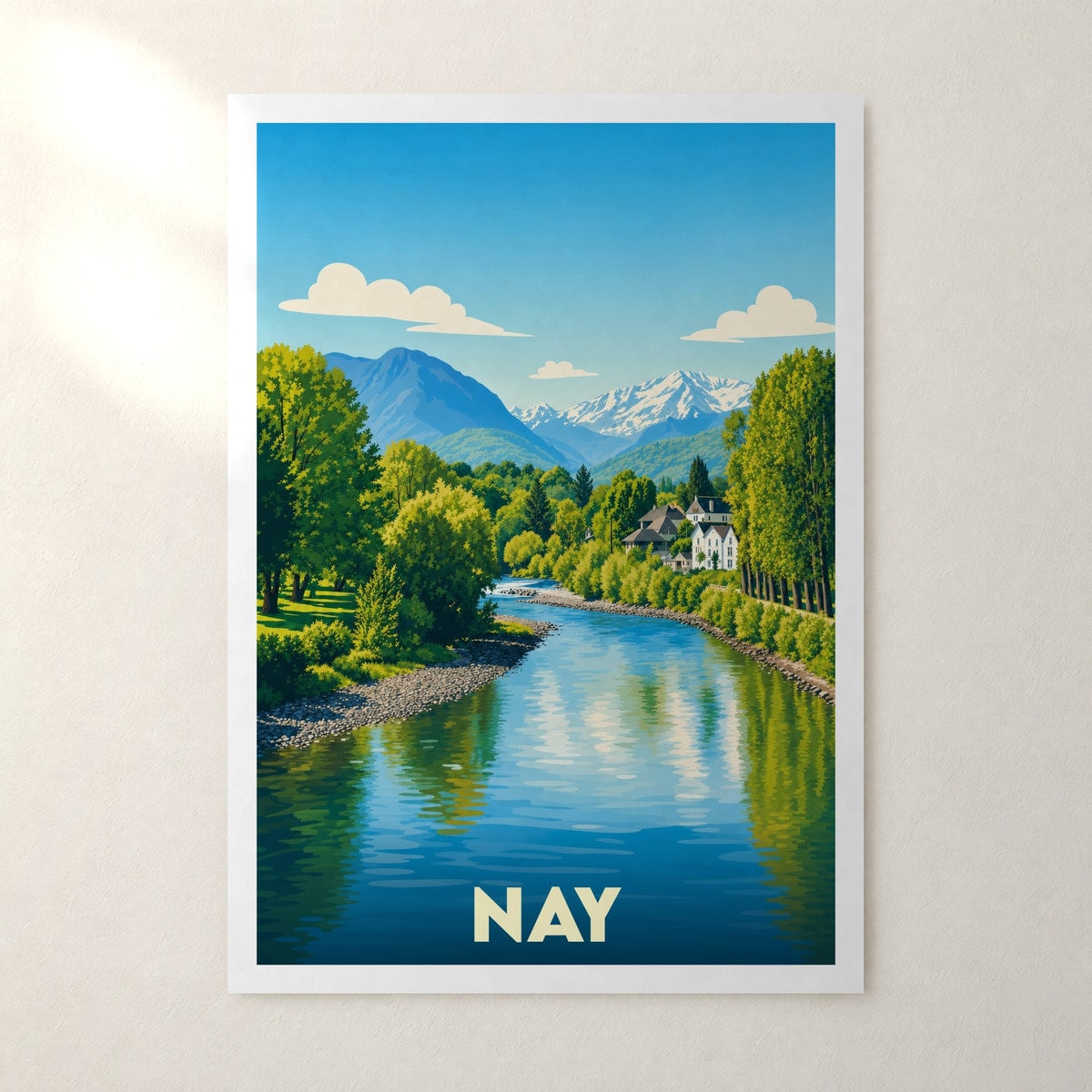Affiche Nay – sans cadre, accrochée au mur