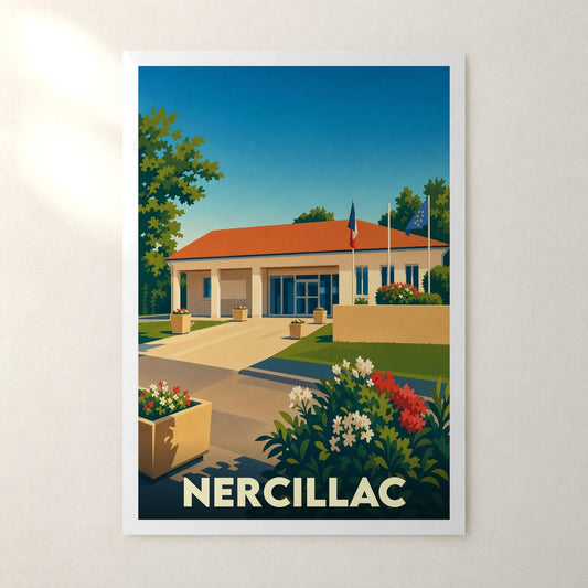 Affiche Nercillac – sans cadre, accrochée au mur