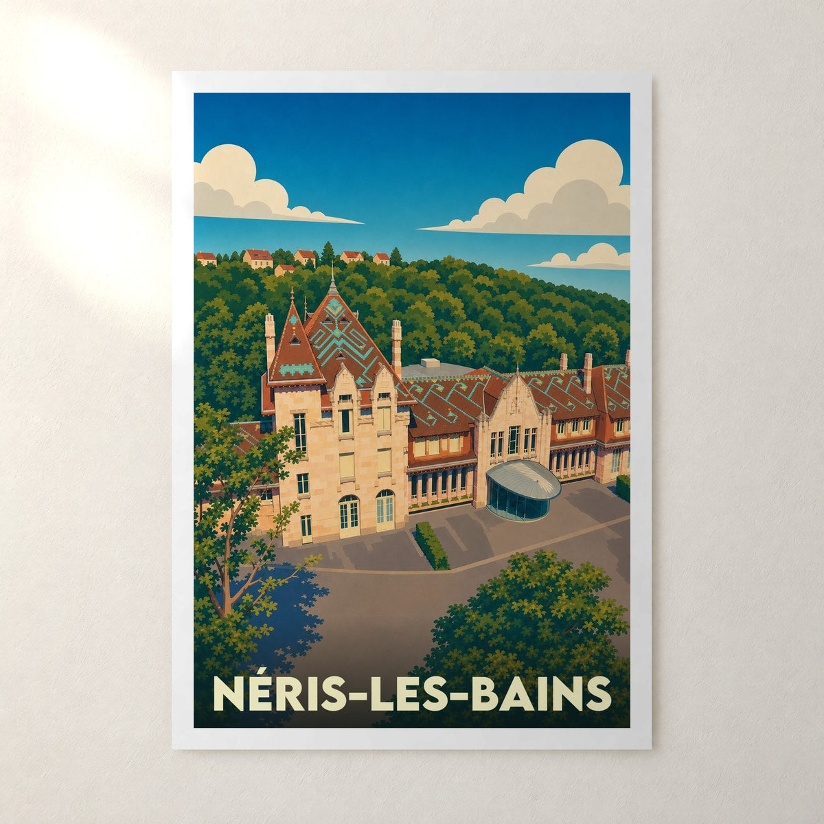 Affiche Néris-les-Bains – sans cadre, accrochée au mur