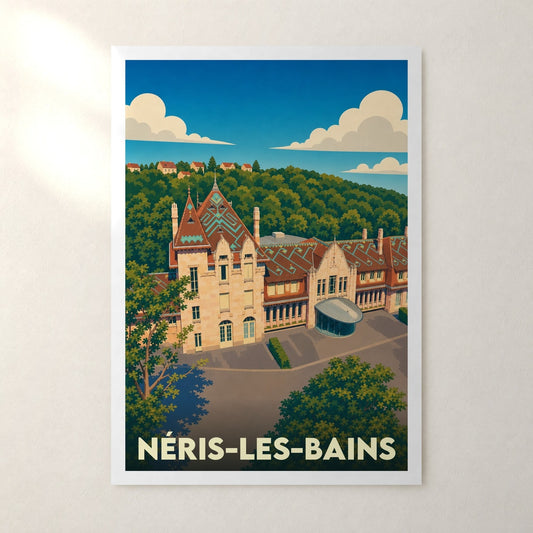 Affiche Néris-les-Bains – sans cadre, accrochée au mur
