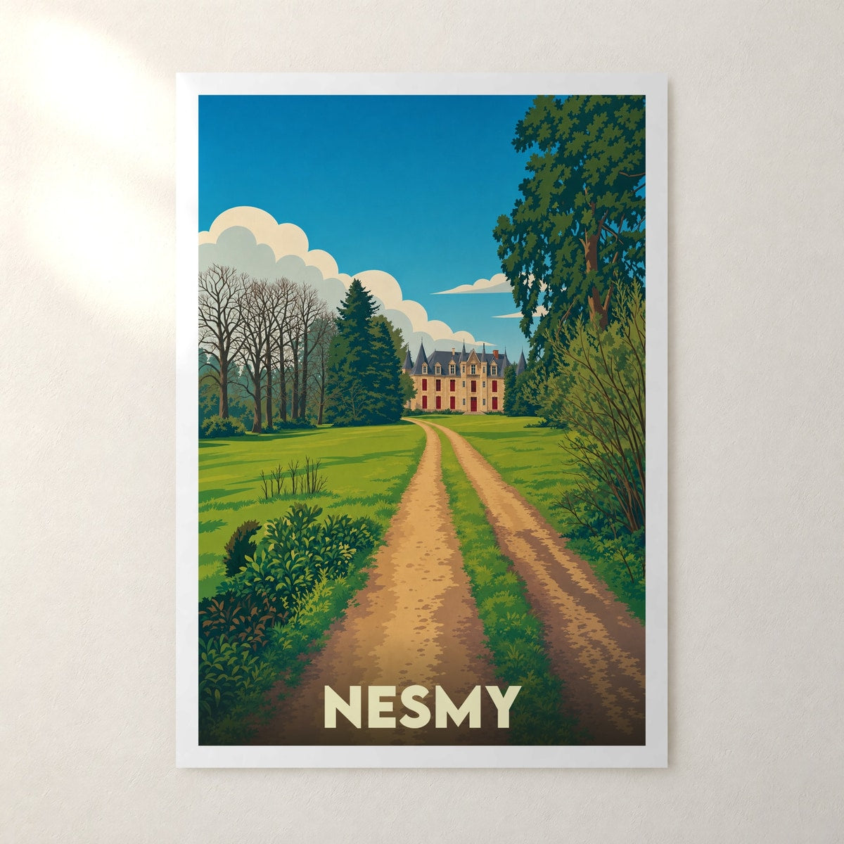 Affiche Nesmy – sans cadre, accrochée au mur