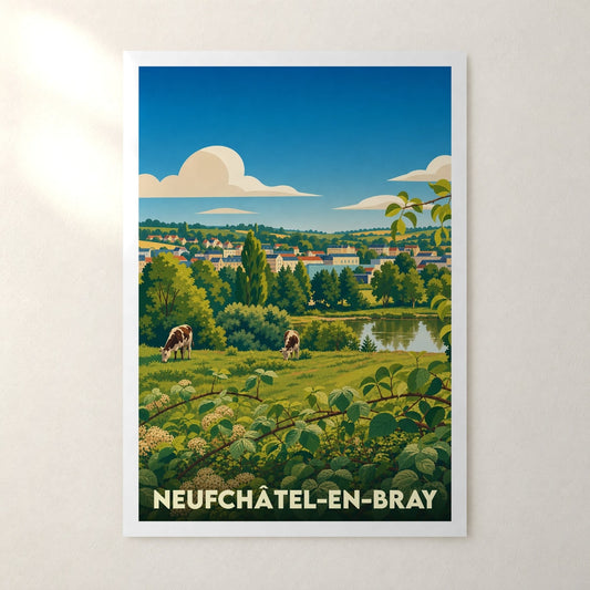 Affiche Neufchâtel-en-Bray – sans cadre, accrochée au mur