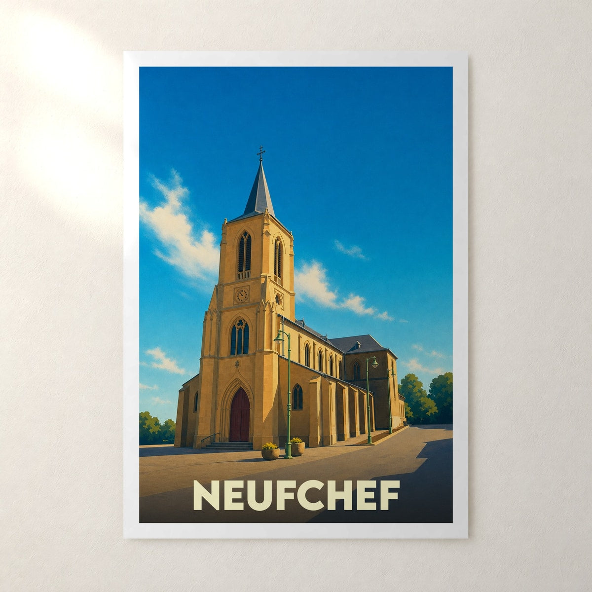 Affiche Neufchef – sans cadre, accrochée au mur