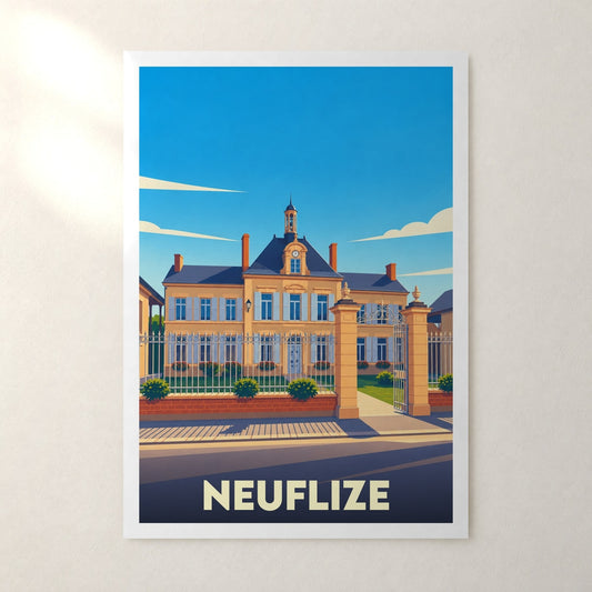 Affiche Neuflize – sans cadre, accrochée au mur