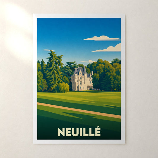 Affiche Neuillé – sans cadre, accrochée au mur