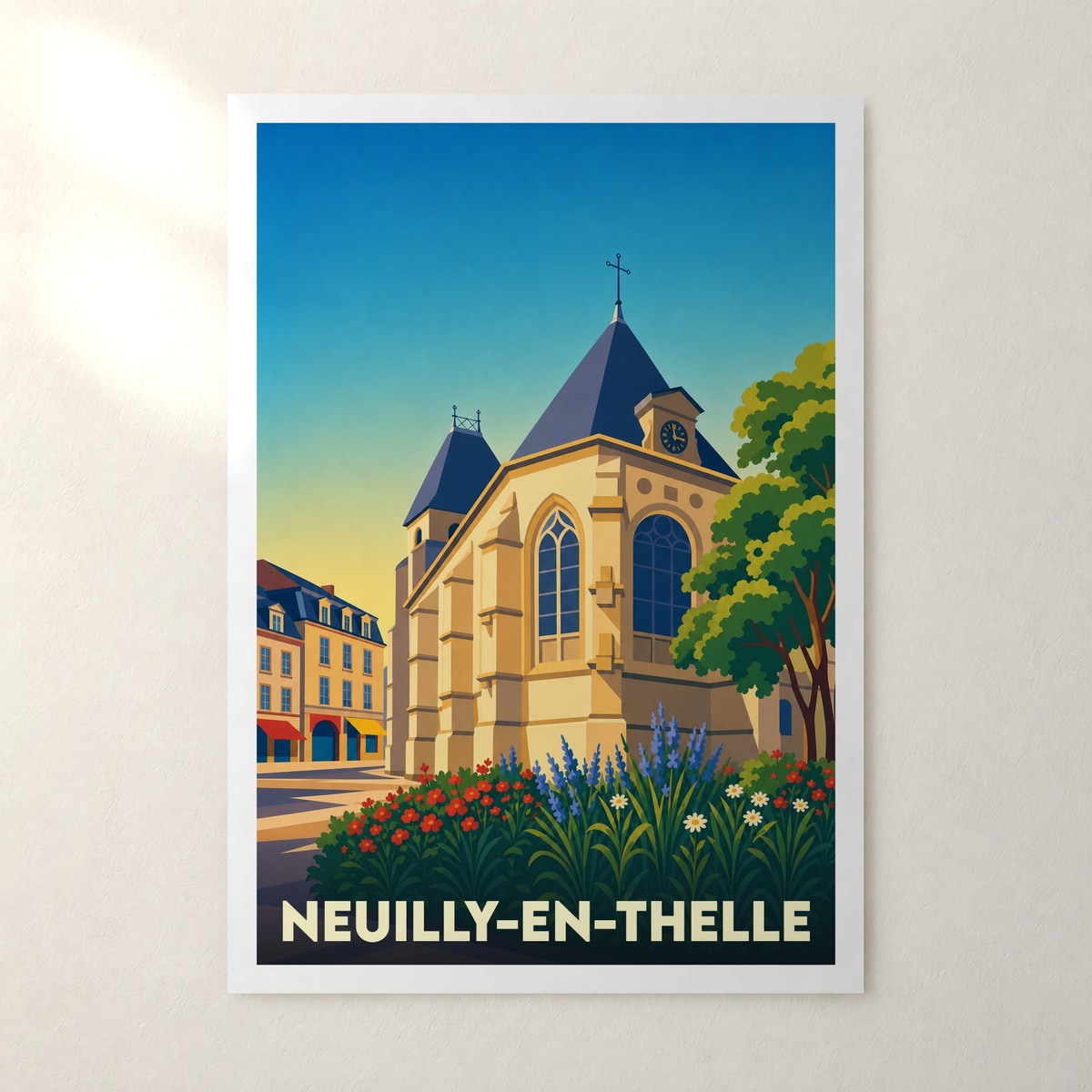 Affiche Neuilly-en-Thelle – sans cadre, accrochée au mur
