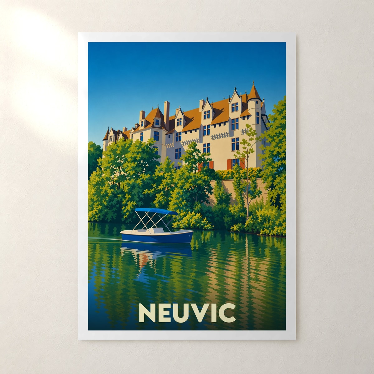 Affiche Neuvic – sans cadre, accrochée au mur