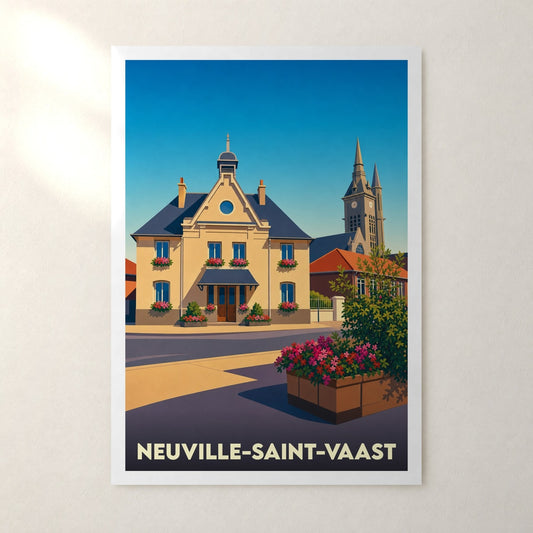 Affiche Neuville-Saint-Vaast – sans cadre, accrochée au mur