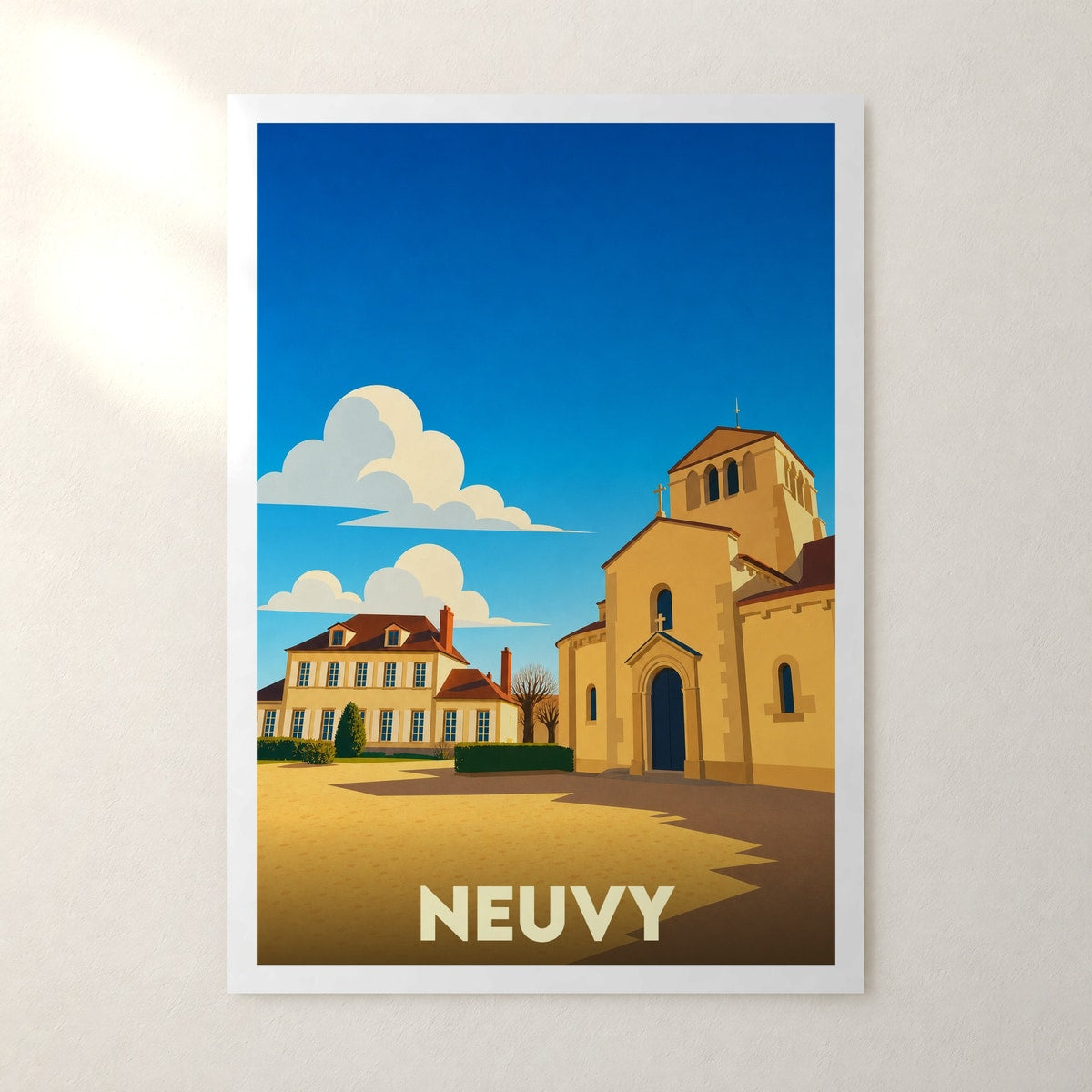 Affiche Neuvy – sans cadre, accrochée au mur