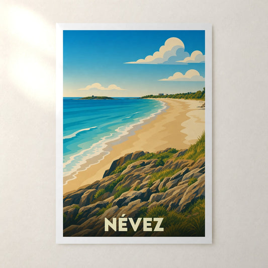 Affiche Névez – sans cadre, accrochée au mur